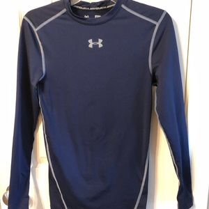Under Armour Navy long sleeve compression shirt S